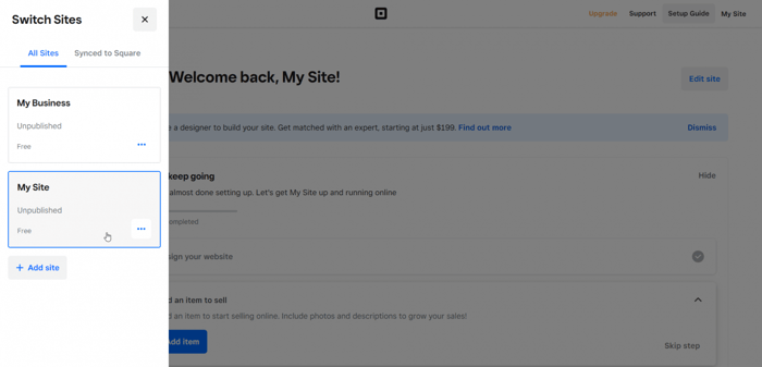 Weebly builder website