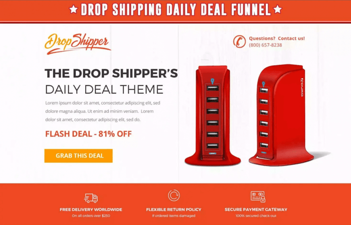 Daily deal funnel template ClickFunnels templates