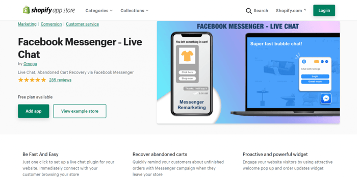 Shopify Facebook Messenger