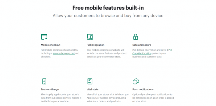 Shopify mobile