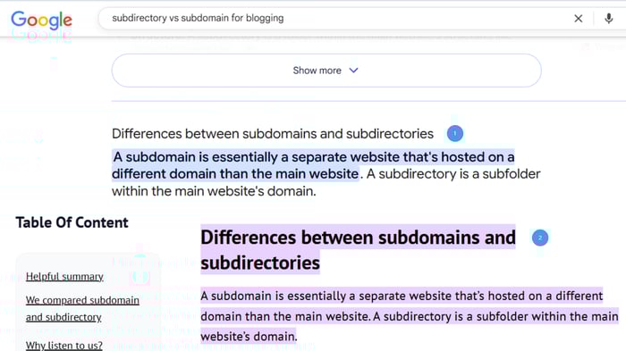 How Google's AI Overview extracts data