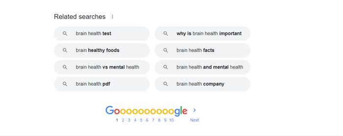 Google Search SEO Keywords Related Searches