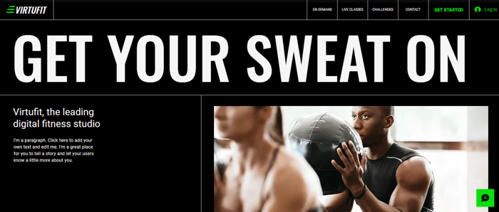Wix Templates virtufit