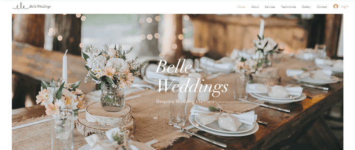 Wix Templates belle weddings