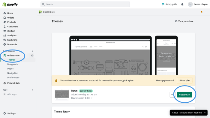 Add sharing buttons on shopify blogs: Customize theme