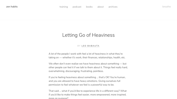 Zen Habits