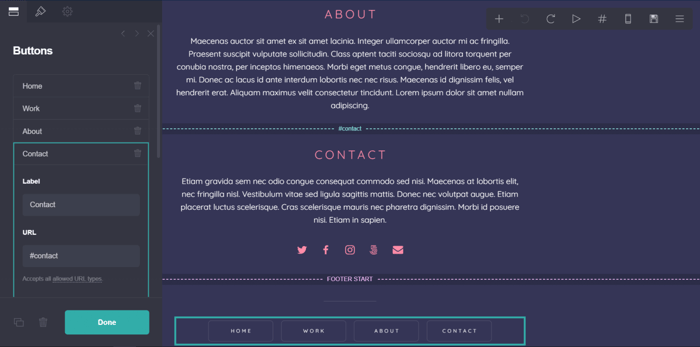 How to Use Carrd's sectioned site