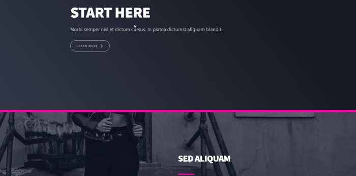 Landing page template Carrd