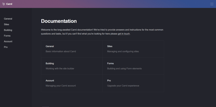 Carrd customer support: Carrd review