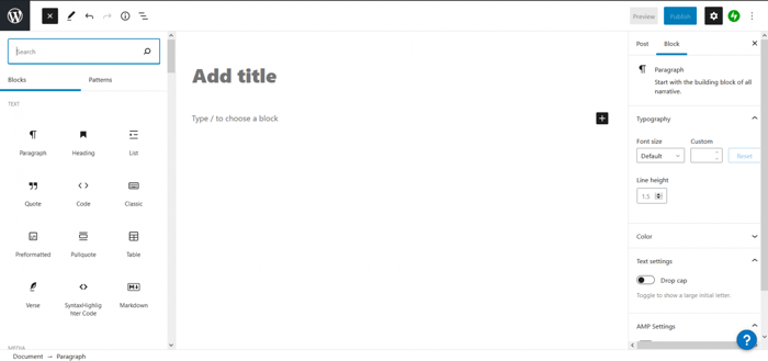 WordPress blog