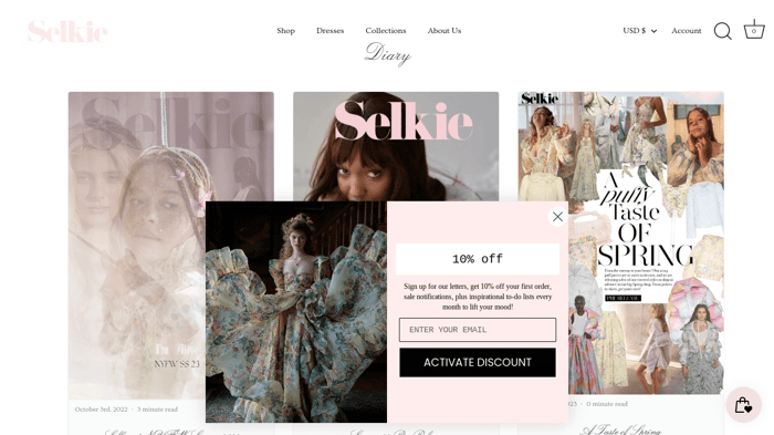 Use CTAs or pop-ups