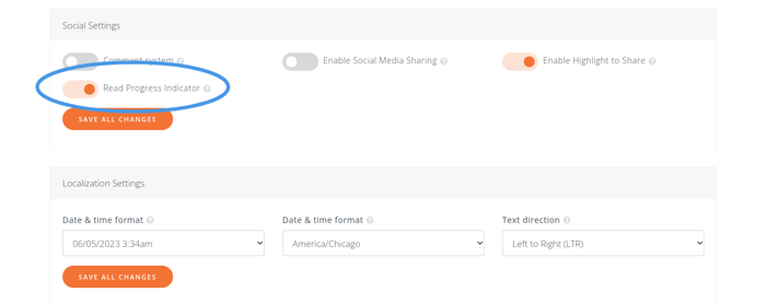 add a reading progress indicator
