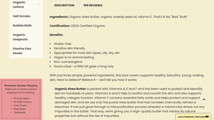 product descriptions for seo: Bubble and Bee example