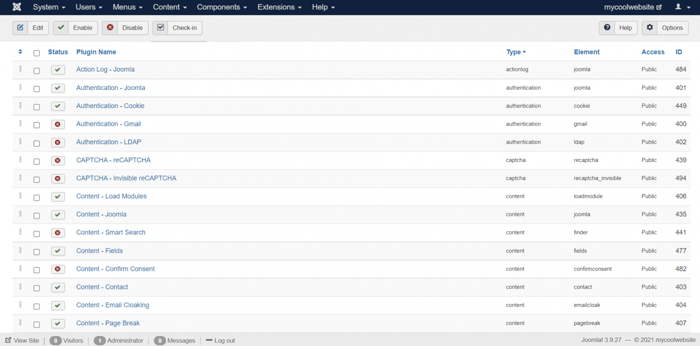 Joomla plugins