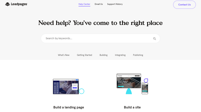 leadpages support