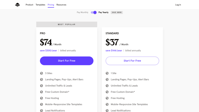 Leadpages pricing