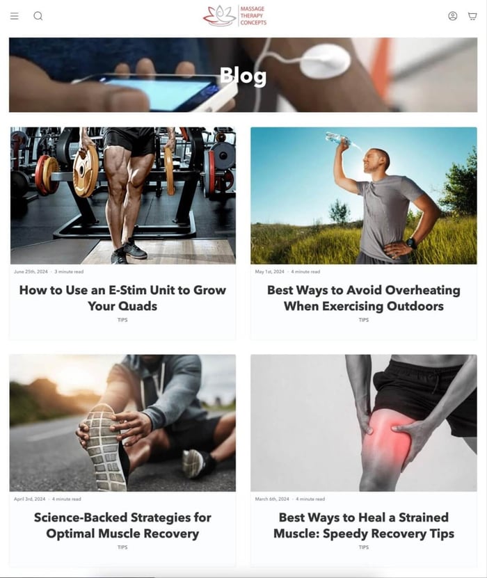 Massage Therapy Concepts Blog