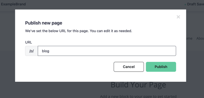 Publish New Page