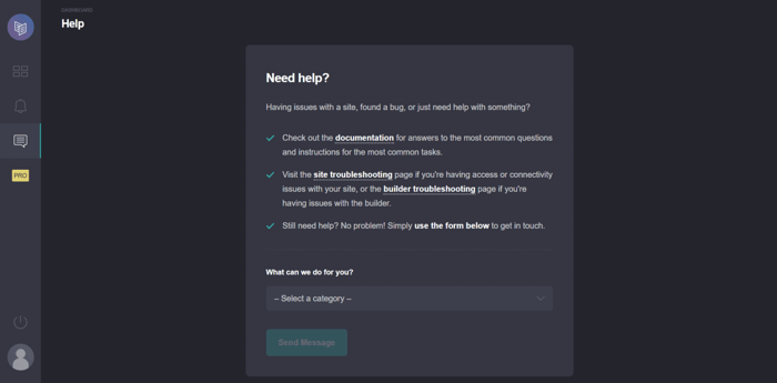 Carrd help send message