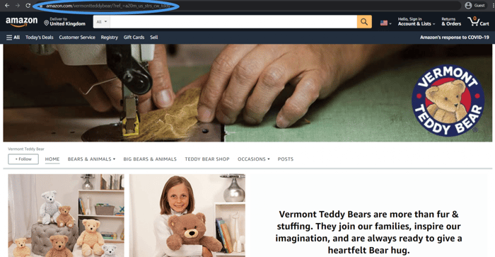 Amazon store example