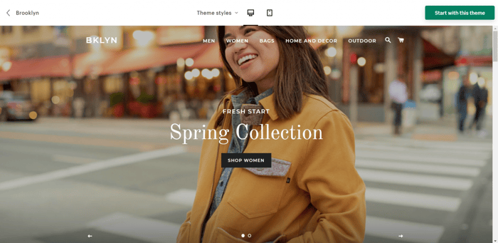 Shopify free theme templates