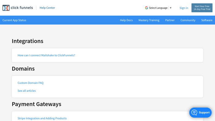 ClickFunnels integrations