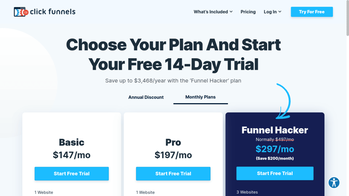 ClickFunnels pricing