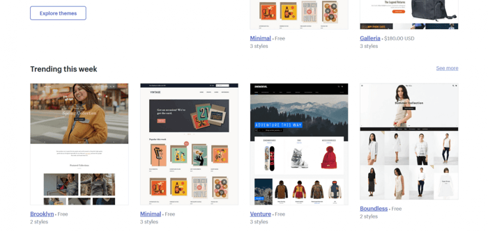 Shopify templates