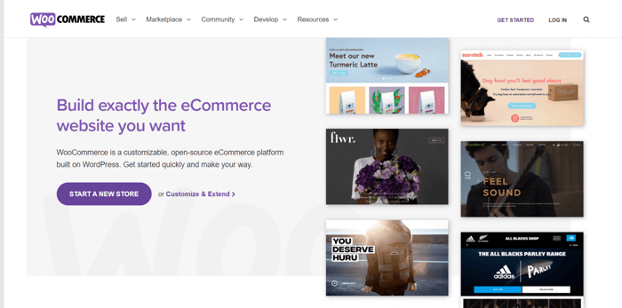 WooCommerce home page