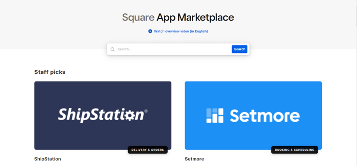 Square app marketplace