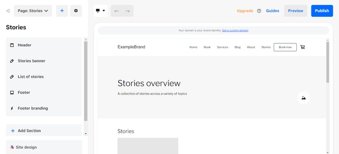 Square online stories overview