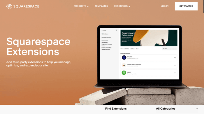 Squarespace extensions