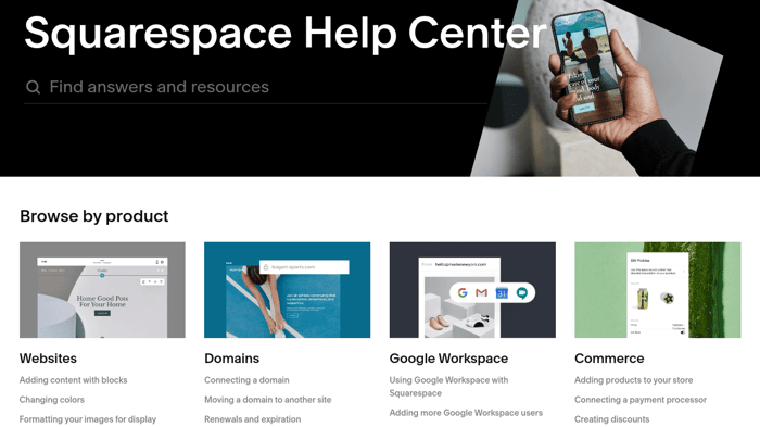 Squarespace support