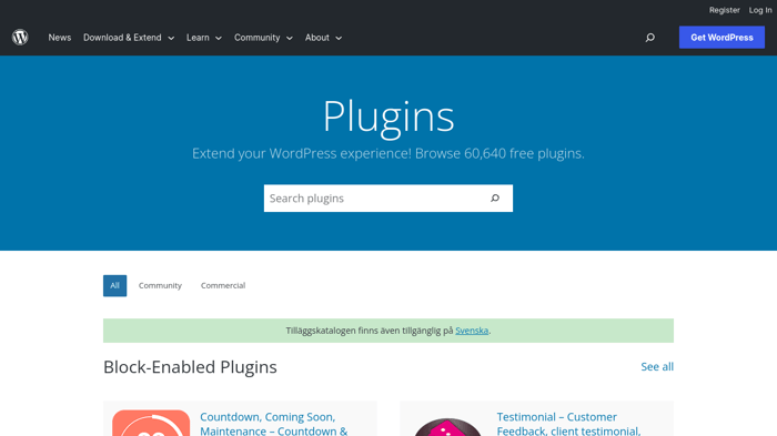 WordPress plugins