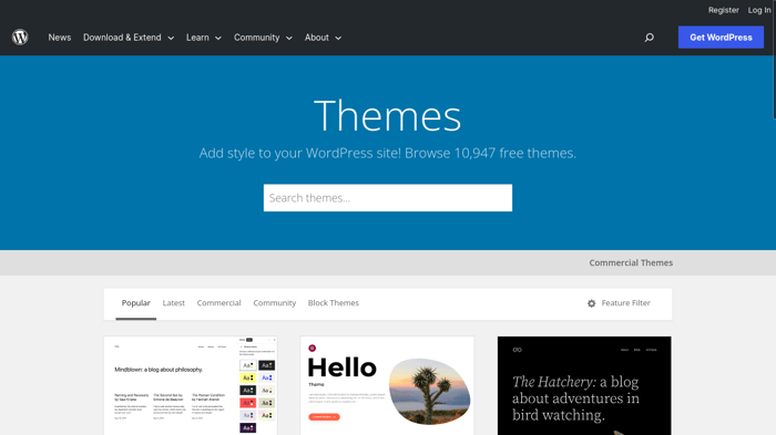 WordPress themes