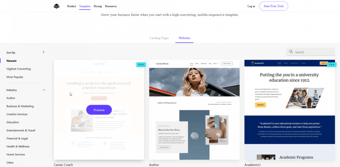 Leadpages templates