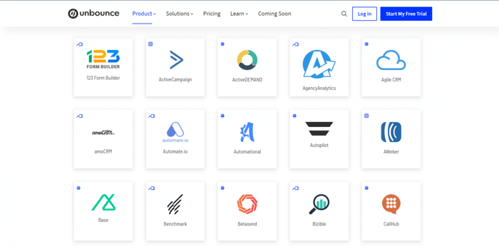 Unbounce integrations