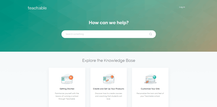 Teachable knowledge base support