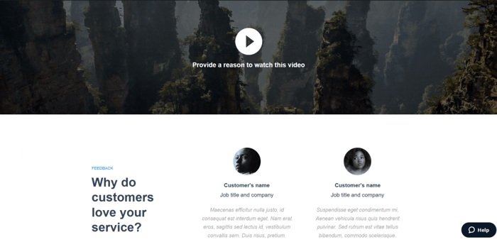 Instapage business service inquiry four