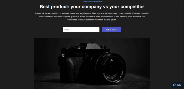 Instapage template competitor comparison 4