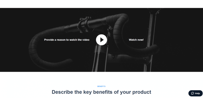 Instapage template product launch two