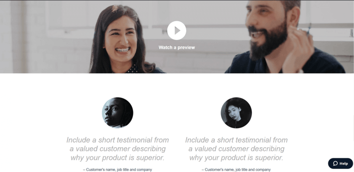 Instapage template webinar registration eight