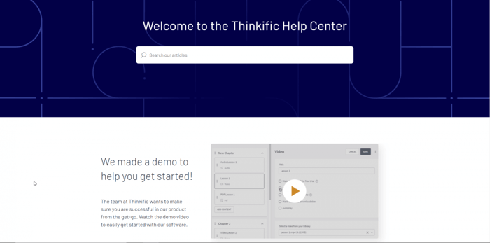 Thinkific support