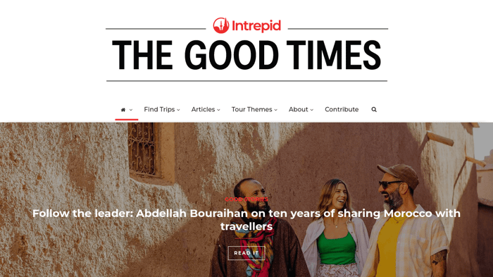 Tips for starting a business blog: Intrepid Travel blog