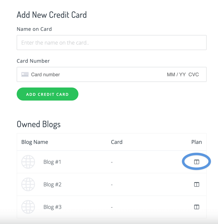 Unified Login - Add New Credit Card