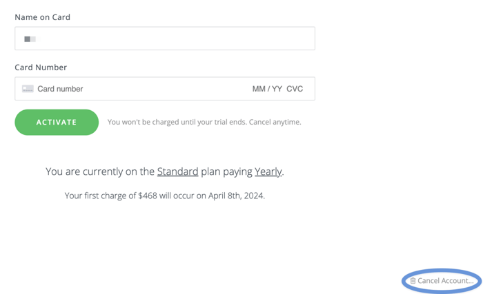 Cancel Unified Login Account