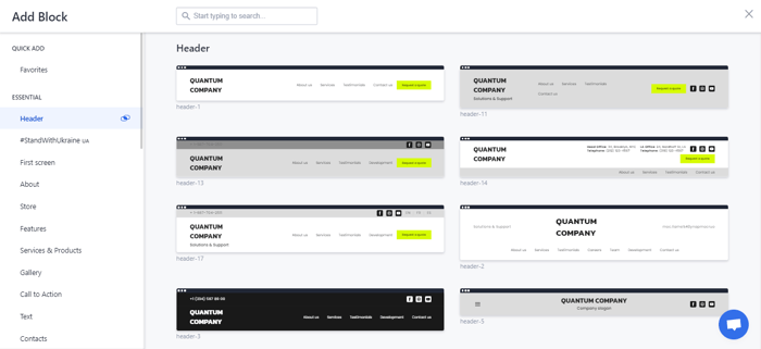 Weblium Review weblium editor site blocks