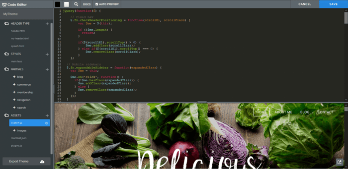 Weebly advanced editing