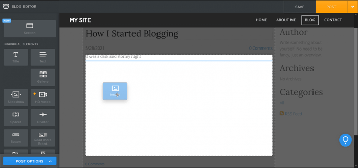 Weebly blog