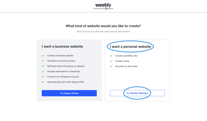 Weebly vs Wix: Weebly builder vs square online builder